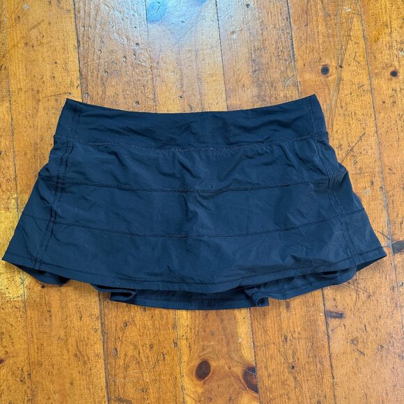 Lululemon Black Pace Rival Mid-Rise Skirt - Picture 6 of 8